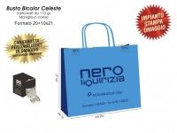 BUSTE IN CARTA BICOLOR CELESTE/BLU